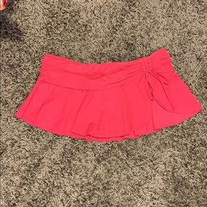 Pink skirted bathing suit bottom